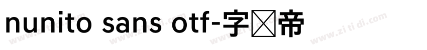 nunito sans otf字体转换 nunito sans otf字体转换